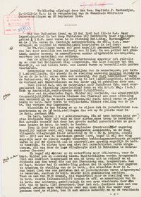 Gevechtsverslag Kapitein Barkmeijer - Commandant 2-III-14 R.A. mei 1940