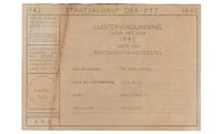 Luistervergunning voor een radiotoestel jaar 1942 Dordrecht