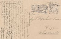 Veldpostkaart Sliedrecht 8 januari 1940