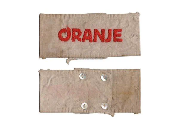 Oranje armband Binnenlandse strijdkrachten Bevrijding Dordrecht.