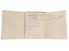 Zakboekjes en herkenningsplaatjes van het Korps Pontonniers en Torpedisten