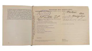 Zakboekjes en herkenningsplaatjes van het Korps Pontonniers en Torpedisten