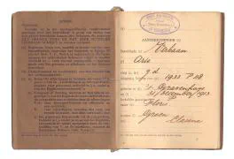 Zakboekjes en herkenningsplaatjes van het Korps Pontonniers en Torpedisten