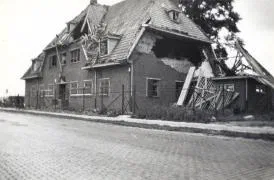 De Politietroepenkazerne na de gevechten van mei 1940 in Willemsdorp