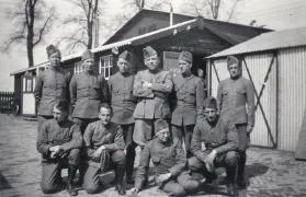 De onderofficieren van het dekkingsdetachement Willemsdorp.