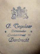 De Tegelaar kepie van fabrikant Paulus Tegelaar uit Dordrecht