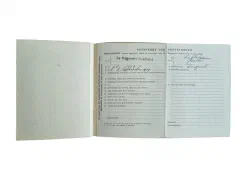 5. Oorlogszakboekje en herkenningsplaatje Jacobus Dubbeldam - Dordrecht