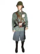 Uniform van een eerste luitenant van het Korps Pontonniers en Torpedisten.