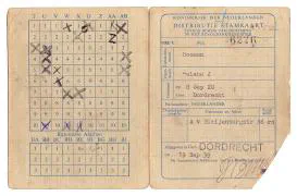 Distributiestamkaarten familie Bosman.