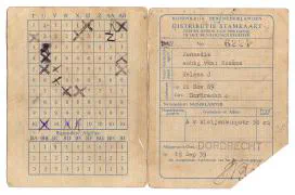 Distributiestamkaarten familie Bosman.