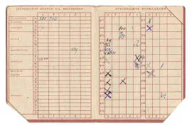 Distributiestamkaarten van de familie van Vlierden uit Dordrecht.