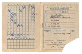 Distributiestamkaarten 1e en 2e model Hendrika Stoutjesdijk en Cornelis van Eldik.