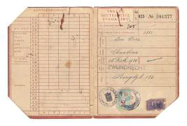 Distributiestamkaart 2e model Mevr. Christina den Boer uit Zwijndrecht.