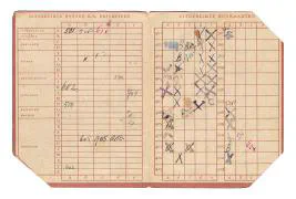 Distributiestamkaart 2e model Mevr. Christina den Boer uit Zwijndrecht.