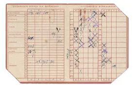 Distributiestamkaarten van de familie Sluijters uit Dordrecht.