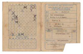 Distributiestamkaart 1e model Josina van IJsseldijk - Zwijndrecht.