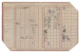 Distributiestamkaarten 2e model familie van der Linden - Dordrecht.