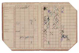 Distributiestamkaarten 2e model familie van der Linden - Dordrecht.