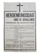Poster - Herdenkingsdag voor de gevallenen
