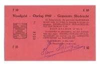 Sliedrecht: Noodgeld - mei 1940 thumbnail