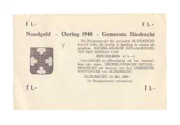 Sliedrecht: Noodgeld - mei 1940