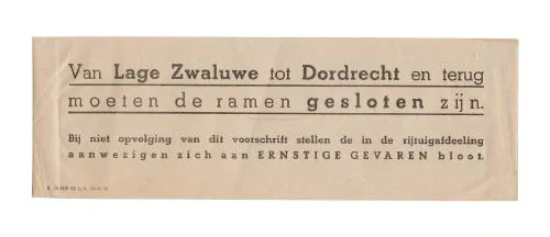 Treinbiljet Dordrecht - Lage Zwaluwe