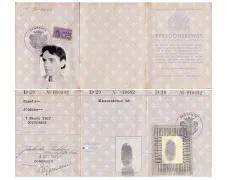 Het persoonsbewijs van de in Dordrecht geboren Mevr. Johanna Engels.