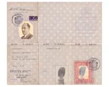 Het persoonsbewijs van de in Sloten geboren Dhr. Martinus Bernardus P Ackermann.