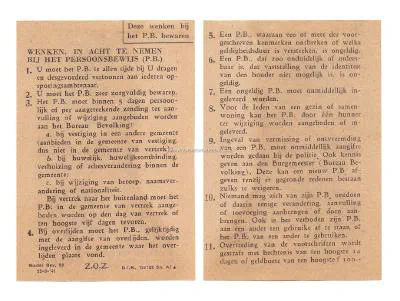 Wenken in acht te nemen bij het persoonsbewijs