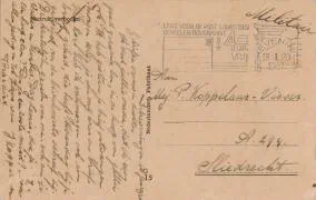 Veldpostkaart - Hij kookt niet zoals jij het doet - 18 januari 1940