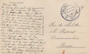 Veldpostkaart - Een goede buur is beter dan een verre vriend - 16 april 1940