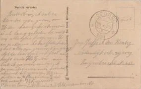 Veldpostkaart - Hij kookt niet zoals jij het doet - 20 oktober 1939