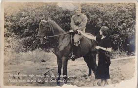 Veldpostkaart - Tot weerziens mijn meisje, nu ga ik weer gauw. - 23 januari 1940