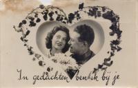 Veldpostkaart - In gedachten ben ik bij je - 24 november 1939 thumbnail