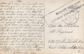Veldpostkaart - Vergeet mij niet - 31 januari 1940