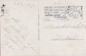 Veldpostkaart - Hij kan wel lachen zijn vrouwtje is hier - 11 mei 1940