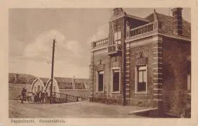 Veldpostkaart Papendrecht gemeentehuis - 17 mei 1940