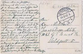 Veldpostkaart Dordrecht Maartensgat - 24 februari 1940