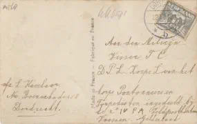 Veldpostkaart Groeten uit Dordrecht - 22 september 1937