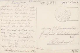 Veldpostkaart Na de bui - 23 oktober 1939