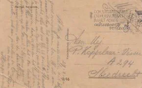 Veldpost Sliedrecht 27 februari 1940