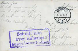 Dordrecht, Hoogwater Wolwevershaven - 12 februari 1940