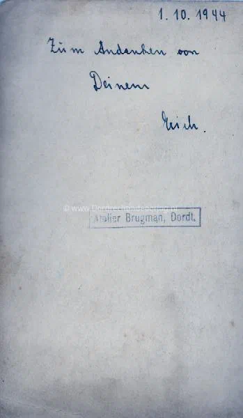 18. Kriegsmarine fotoportret fotoatelier Brugman Voorstraat Dordrecht image